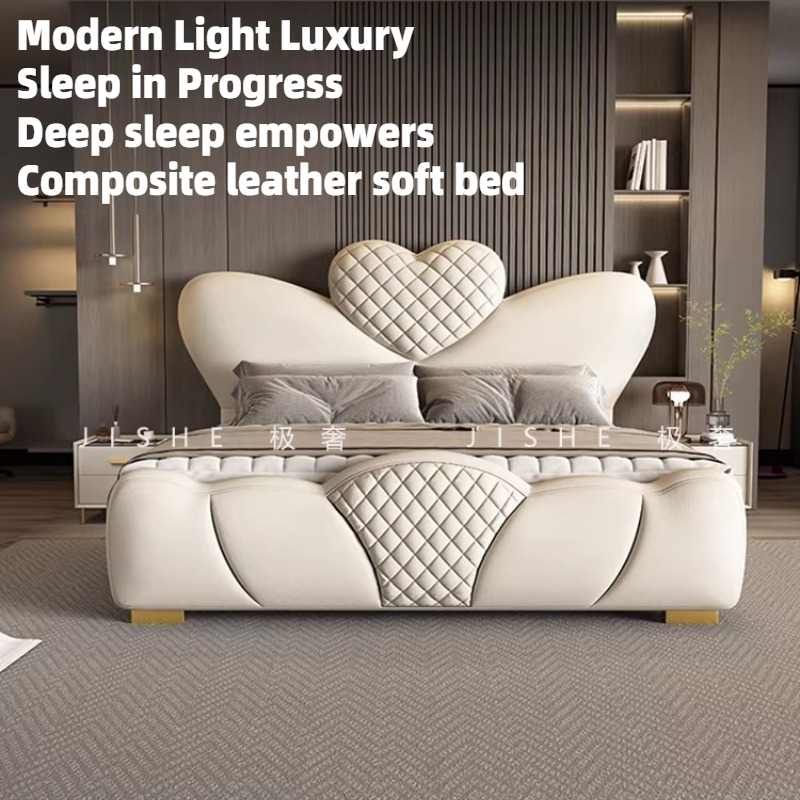 King Size Bed Frame With Storage Drawers - 200x220cm 더블 침대 퀸 사이즈 프레임