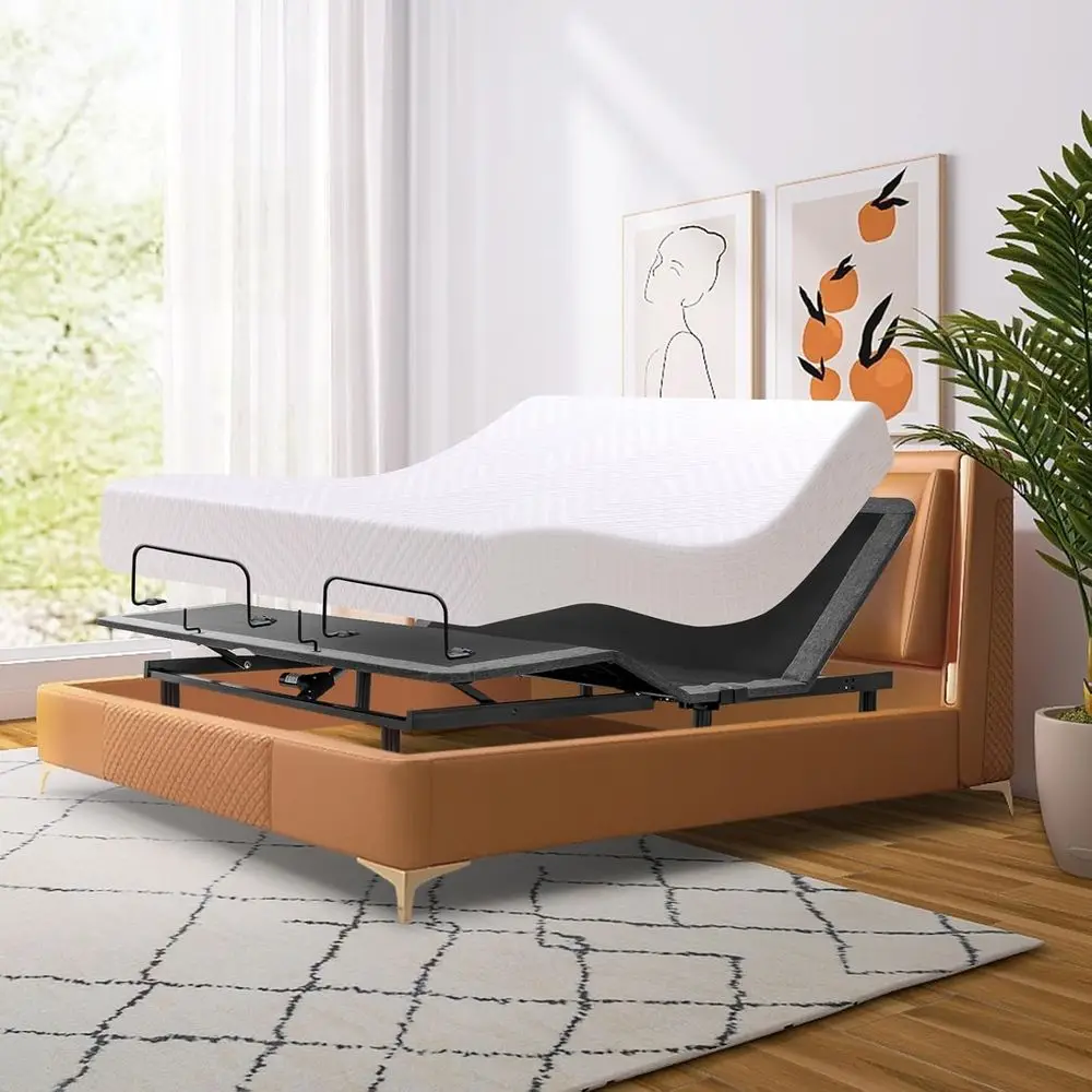 Memory Foam Mattress In A Box Queen - 퀸 사이즈 전동 조절 침대, 8개의