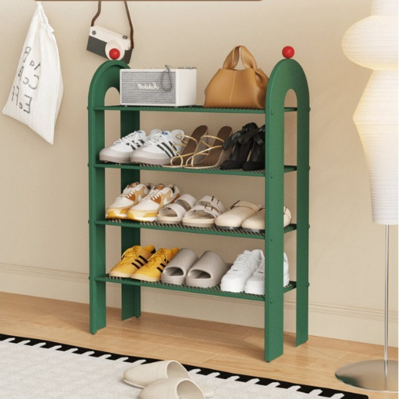 Shoe Rack Cabinet Narrow Entryway - 창의적인 좁은 신발장 다층 철제 신발
