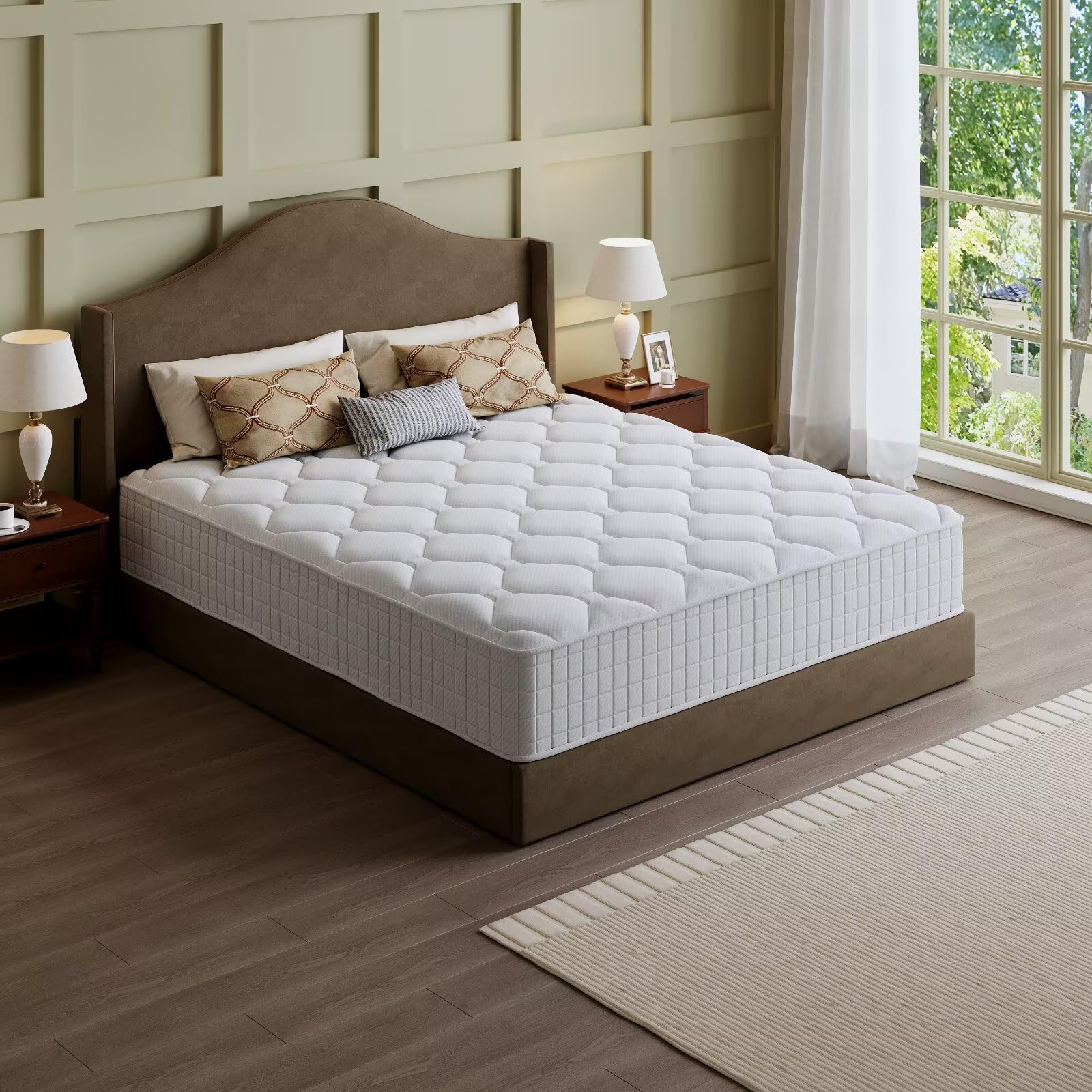 Memory Foam Mattress In A Box Queen - 퀸 매트리스, 14인치 하이브리드 메모리폼 매트리스