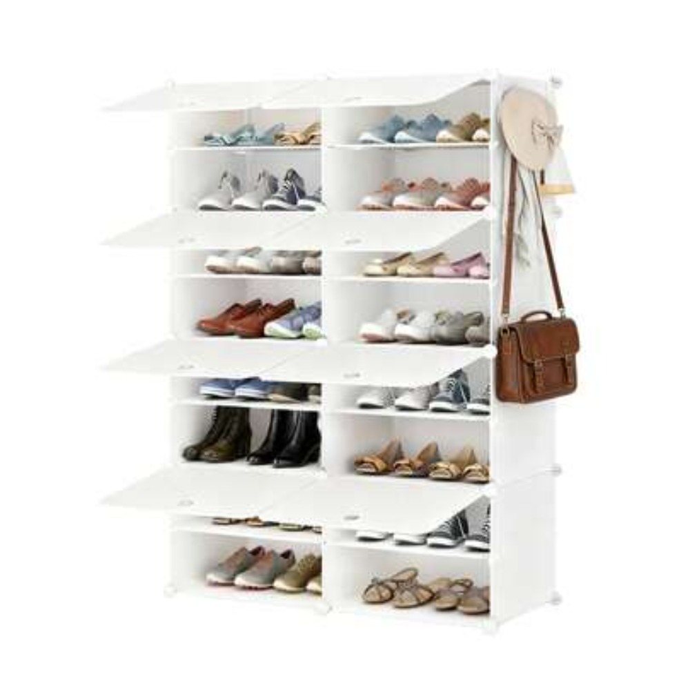 Shoe Rack Cabinet Narrow Entryway - 8단 신발 수납장(문 포함), 현관, 가정용