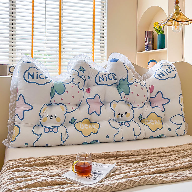 Headboard Cushion Backrest Tatami - 레이스 크라운 긴 베개 여아 침실
