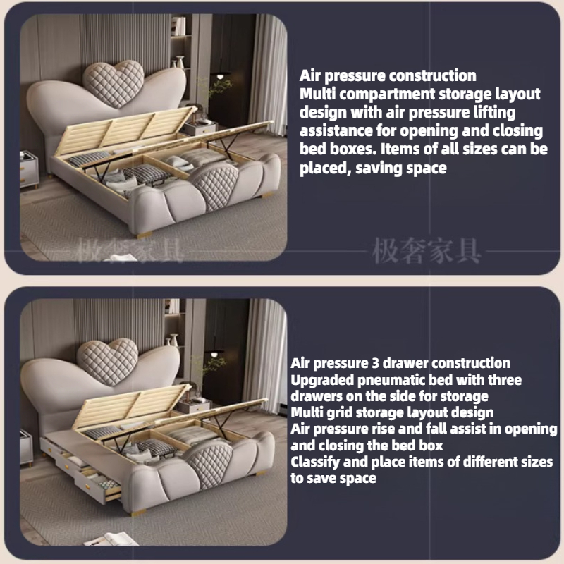 200x220cm 더블 침대 퀸 사이즈 프레임 킹 사이 - King Size Bed Frame With Storage Drawers 리뷰 및 가격