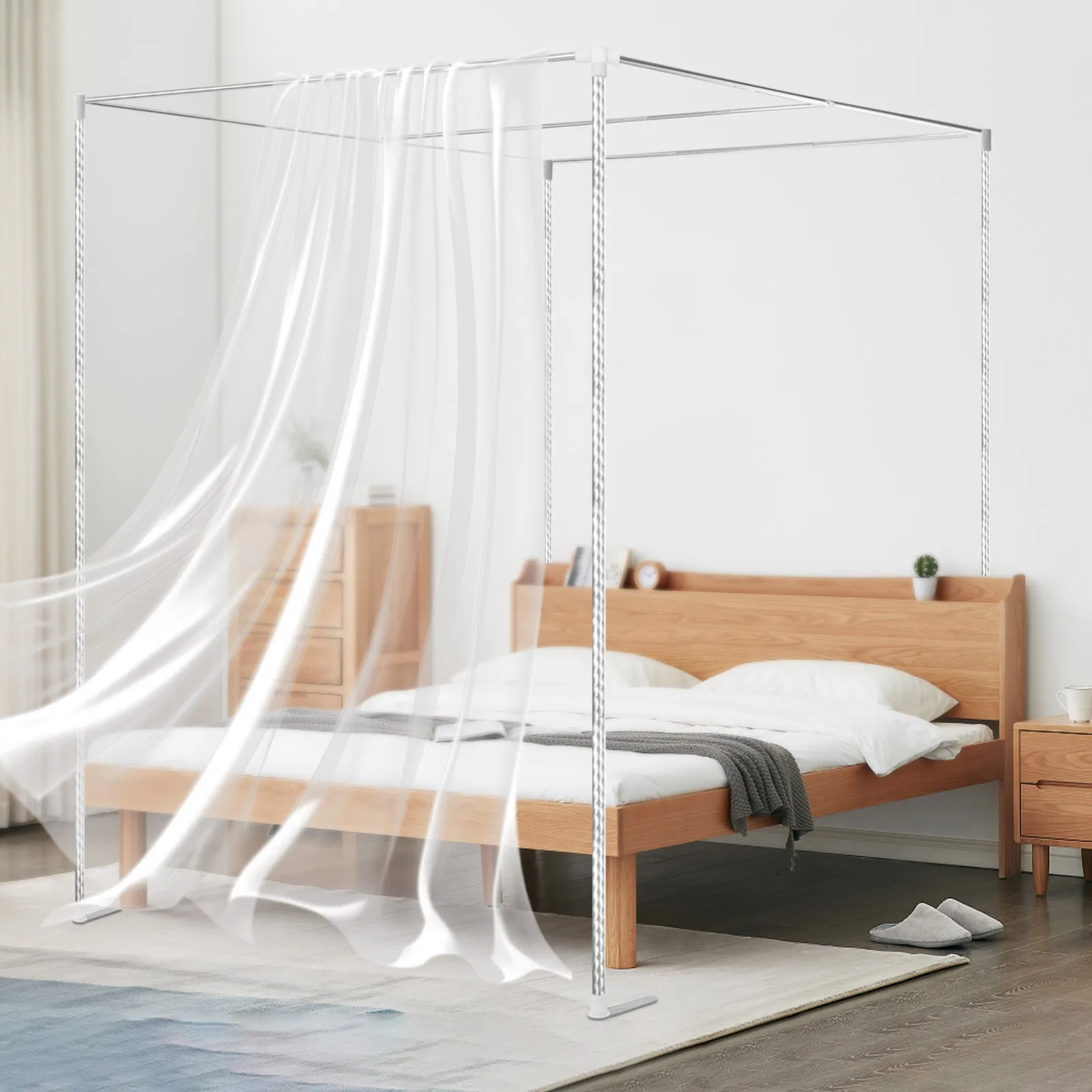 4코너 침대 캐노피 프레임 포스트, 금속 침대 4코너  - Canopy Bed Frame Metal Queen 리뷰 및 가격