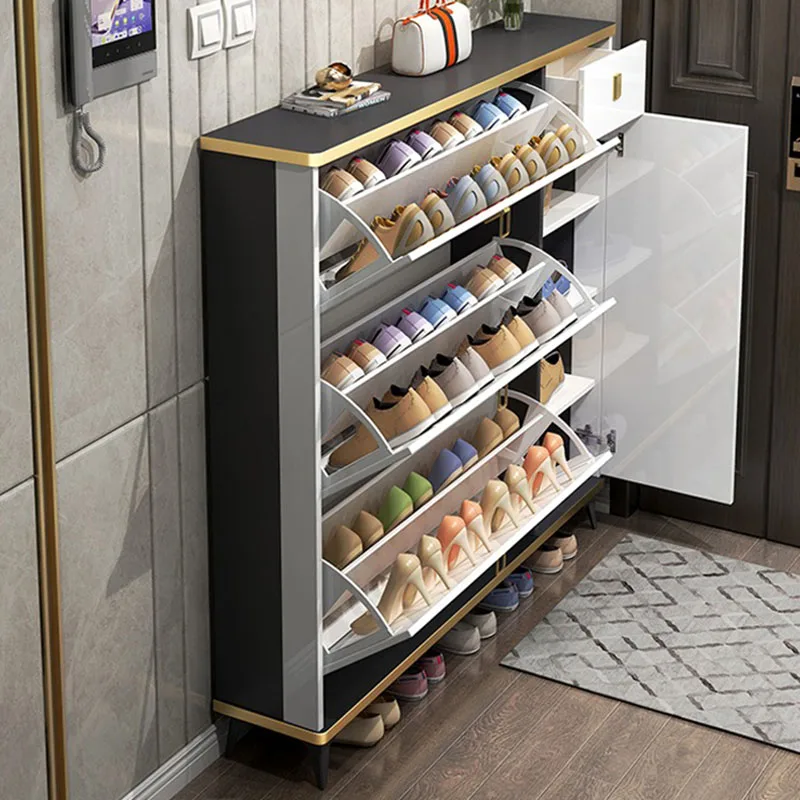 초박형 좁은 신발장 다층 대학용 수납장에는 현관 신발장 - Shoe Rack Cabinet Narrow Entryway 리뷰 및 가격