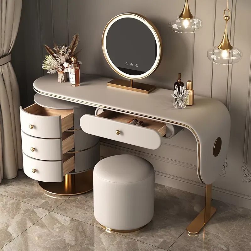 맞춤형 고품질 원목 화장대 세트 조명 침실 가구 LED - Dressing Table Vanity With Lighted Mirror 리뷰 및 가격