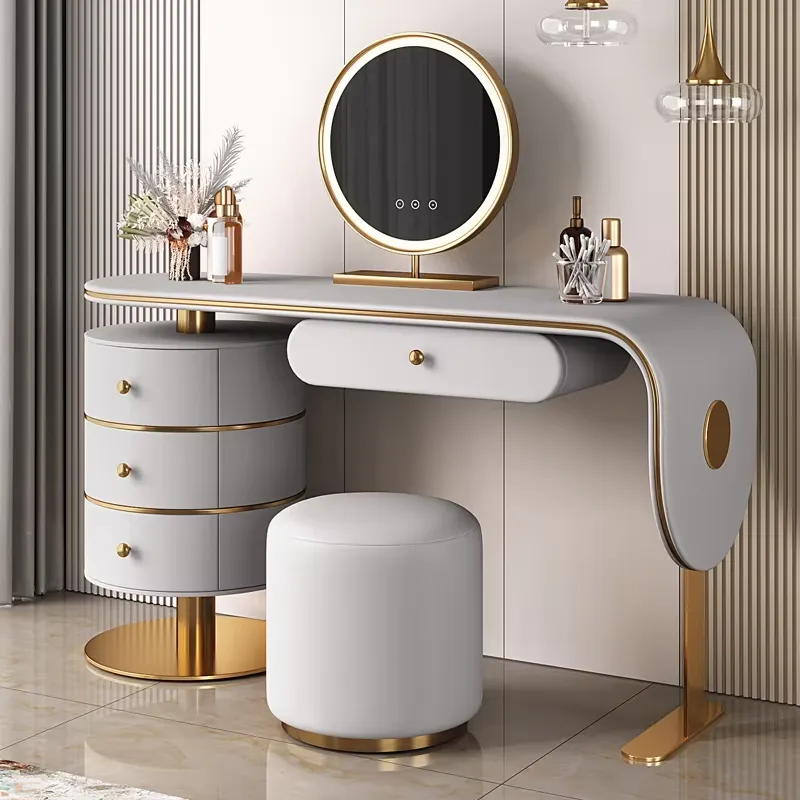 맞춤형 고품질 원목 화장대 세트 조명 침실 가구 LED - Dressing Table Vanity With Lighted Mirror 리뷰 및 가격