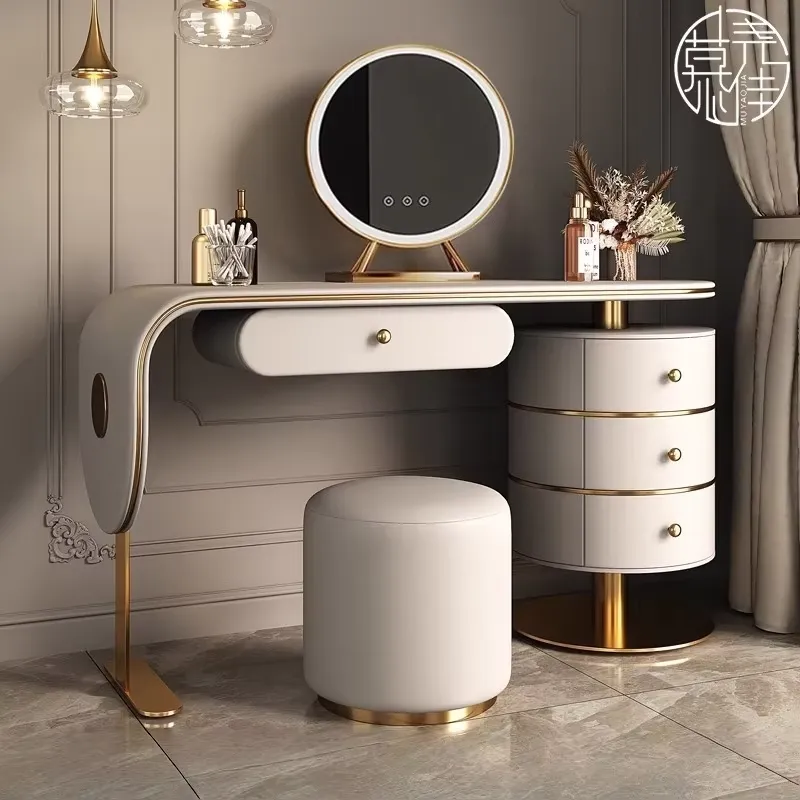 맞춤형 고품질 원목 화장대 세트 조명 침실 가구 LED - Dressing Table Vanity With Lighted Mirror 리뷰 및 가격