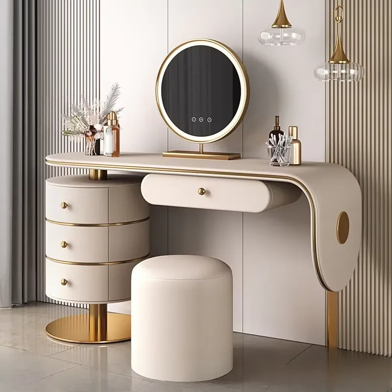 맞춤형 고품질 원목 화장대 세트 조명 침실 가구 LED - Dressing Table Vanity With Lighted Mirror 리뷰 및 가격