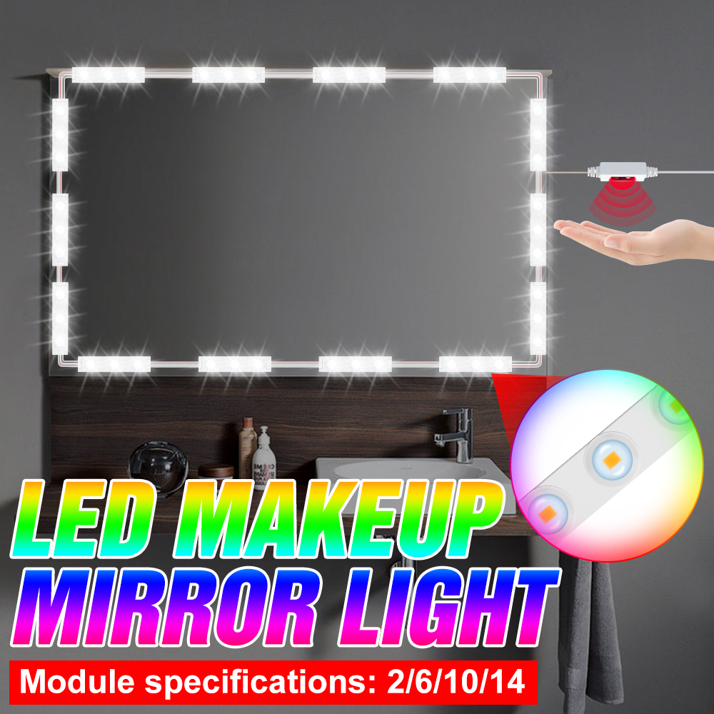 메이크업 거울 조명 화장대 손 스윕 센서 LED 벽 램 - Dressing Table Vanity With Lighted Mirror 리뷰 및 가격