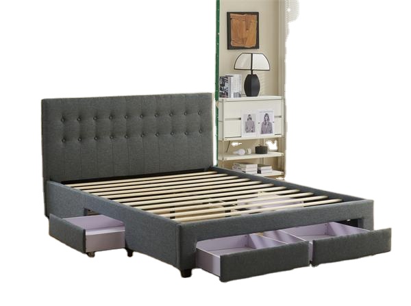 현대적인 더블 침대 프레임, 4개의 수납 서랍 포함,  - King Size Bed Frame With Storage Drawers 리뷰 및 가격