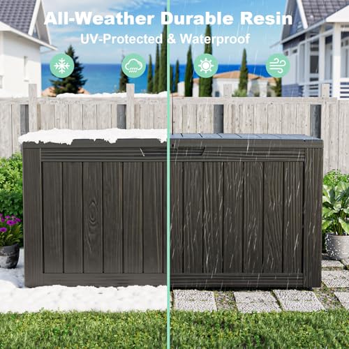 야외 방수 레진 수납 데크 박스 잠금 가능 야외 벤치  - Outdoor Furniture 리뷰 및 가격