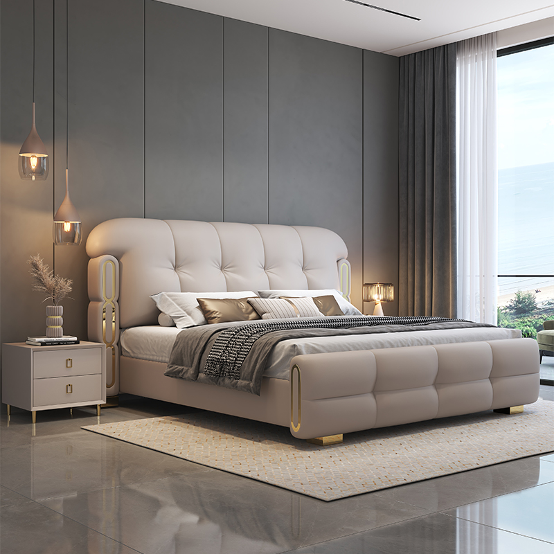 모던 럭셔리 원목 침실 가구 소프트 업홀스터드 침대 킹 - King Size Bed Frame With Storage Drawers 리뷰 및 가격