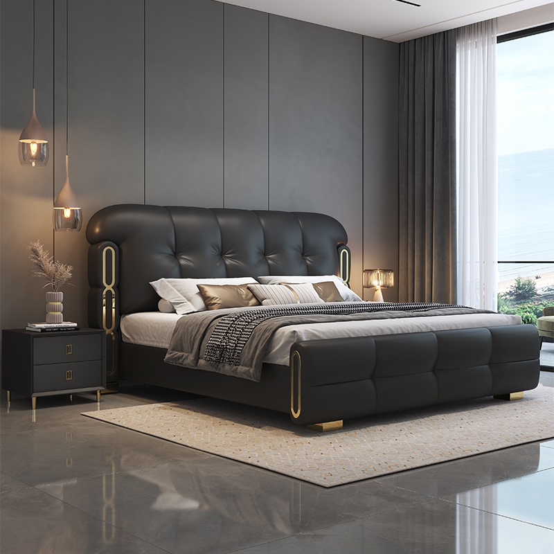모던 럭셔리 원목 침실 가구 소프트 업홀스터드 침대 킹 - King Size Bed Frame With Storage Drawers 리뷰 및 가격