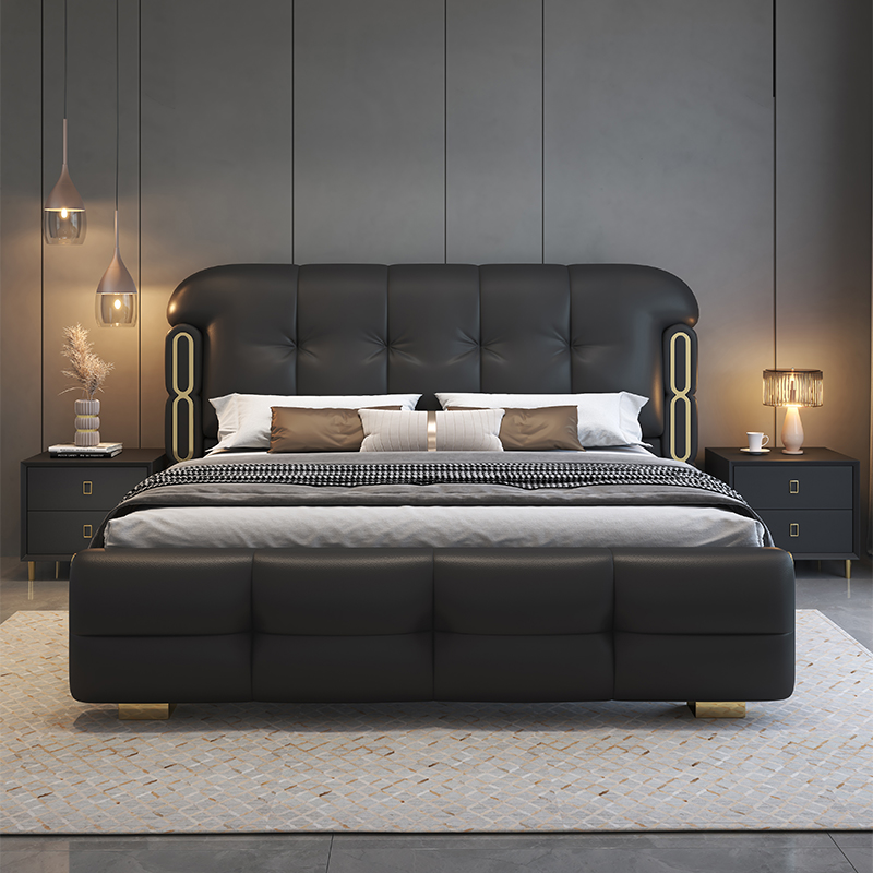 모던 럭셔리 원목 침실 가구 소프트 업홀스터드 침대 킹 - King Size Bed Frame With Storage Drawers 리뷰 및 가격