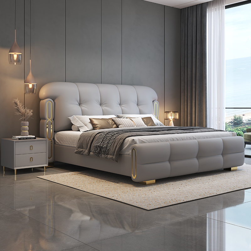 모던 럭셔리 원목 침실 가구 소프트 업홀스터드 침대 킹 - King Size Bed Frame With Storage Drawers 리뷰 및 가격
