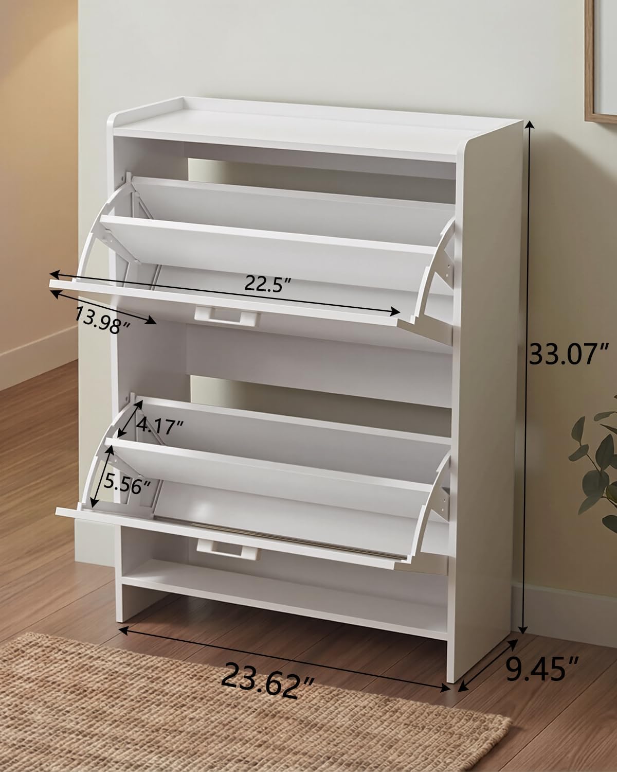 # 좁은 신발장, 2개의 플립 서랍, 현관 및 복도용  - Shoe Rack Cabinet Narrow Entryway 리뷰 및 가격