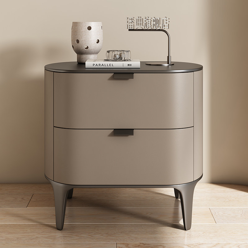 고급스러운 침실용 탁자, 마이크로파이버 가죽 가구, 원 - Solid Wood Nightstand 2 Drawers 리뷰 및 가격