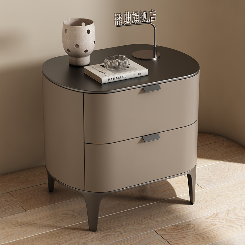 고급스러운 침실용 탁자, 마이크로파이버 가죽 가구, 원 - Solid Wood Nightstand 2 Drawers 리뷰 및 가격