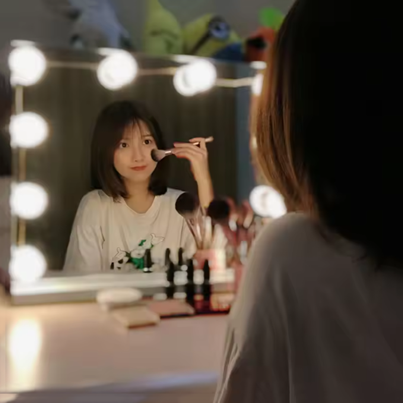 USB LED 할리우드 화장대 조명 분리형 화장 거울  - Dressing Table Vanity With Lighted Mirror 리뷰 및 가격