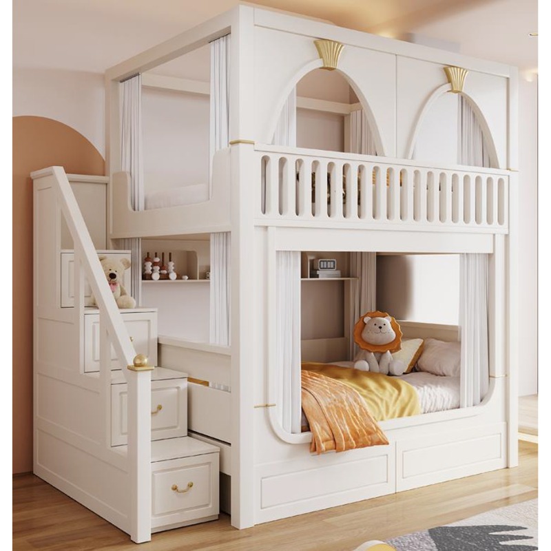 어린이용 슬라이드와 수납 계단이 있는 이층 침대, 프린 - Bunk Bed With Stairs And Slide 리뷰 및 가격