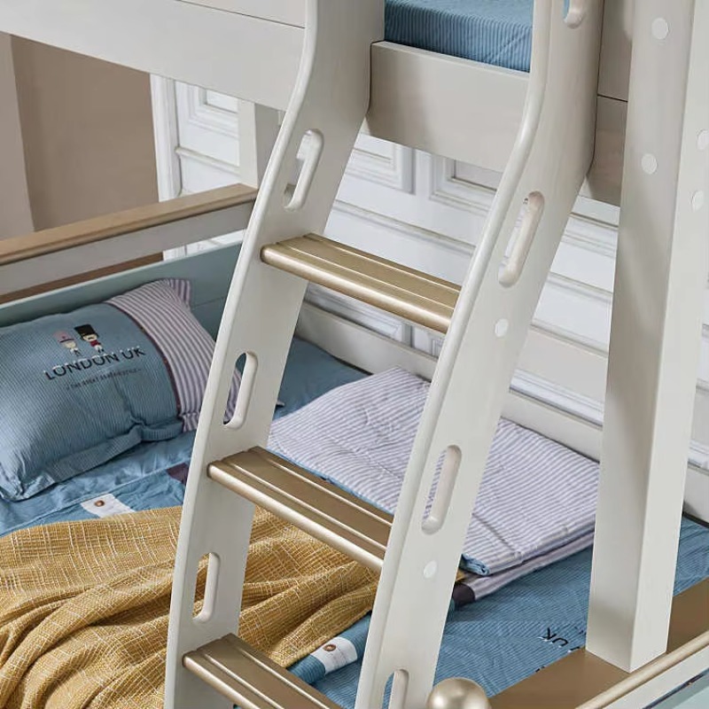 현대적인 심플 원목 다기능 이층 침대, 슬라이드 계단  - Bunk Bed With Stairs And Slide 리뷰 및 가격