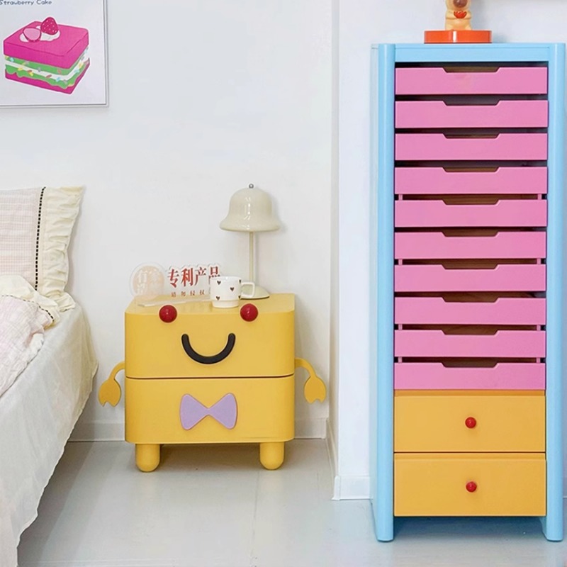만화 침대 옆 테이블, 가정용 가구, 거실 TV 캐비닛 - Solid Wood Nightstand 2 Drawers 리뷰 및 가격