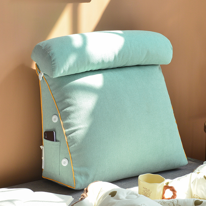 1pc 침대 머리 부분 다다미 삼각형 머리판 쿠션 부드 - Headboard Cushion Backrest Tatami 리뷰 및 가격