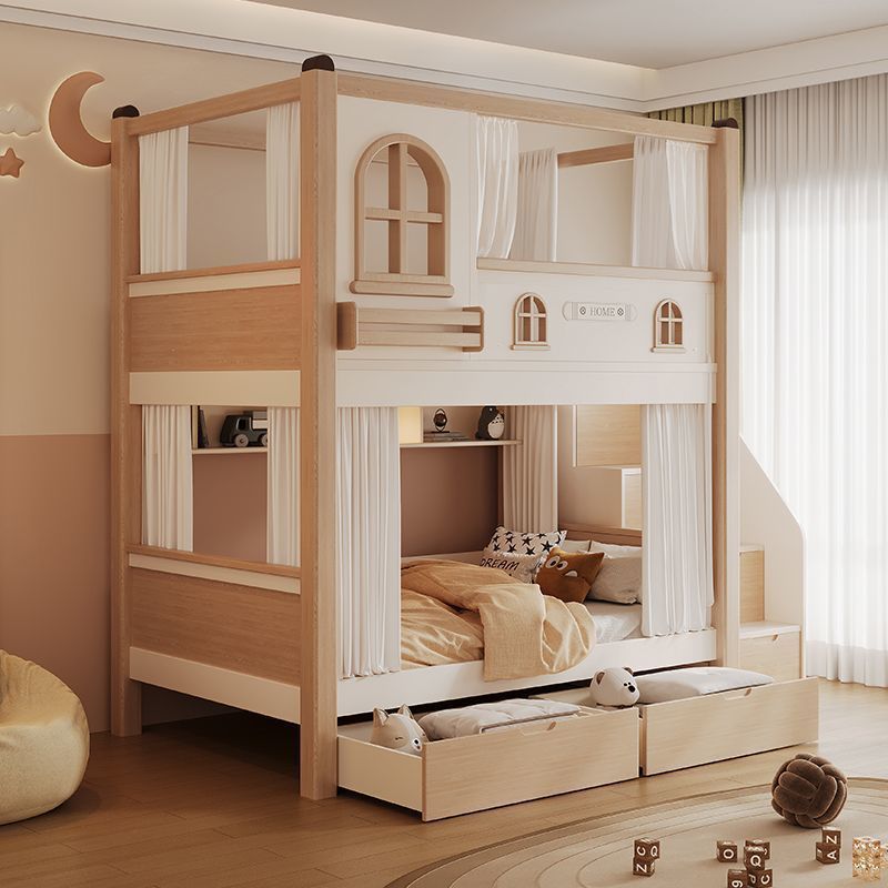 슬라이드와 수납 계단이 있는 어린이 이층 침대, 퀸 사 - Bunk Bed With Stairs And Slide 리뷰 및 가격