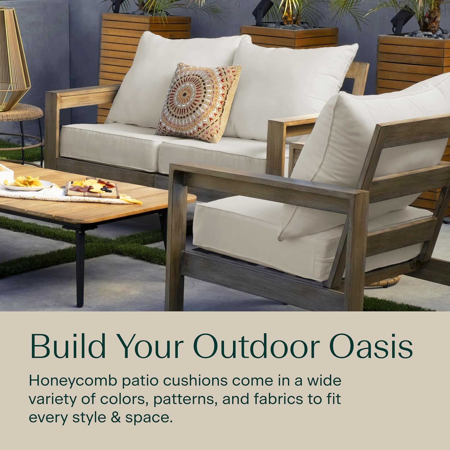 야외용 파티오 가구, 솔리드 본 컬러, 질감 있는 깊은 - Outdoor Furniture 리뷰 및 가격