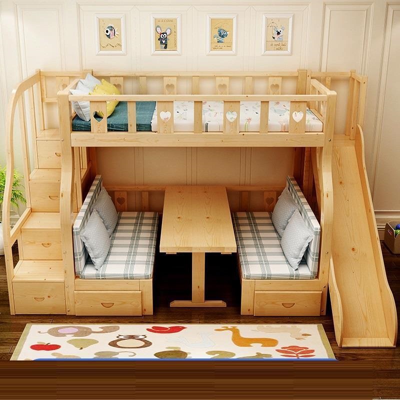 다기능 이층 침대 원목 수납 서랍 결합형 조절 가능 어 - Bunk Bed With Stairs And Slide 리뷰 및 가격