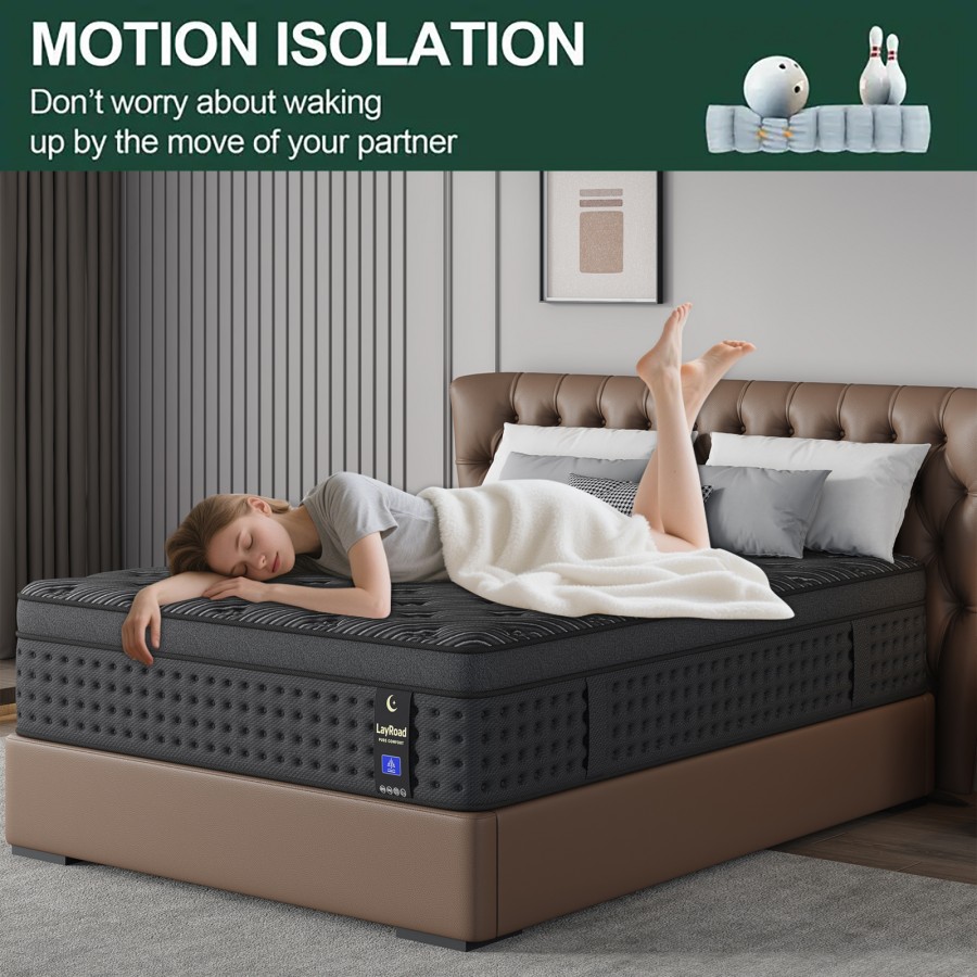 12/14인치 메모리폼 하이브리드 매트리스(포켓 스프링 - Memory Foam Mattress In A Box Queen 리뷰 및 가격