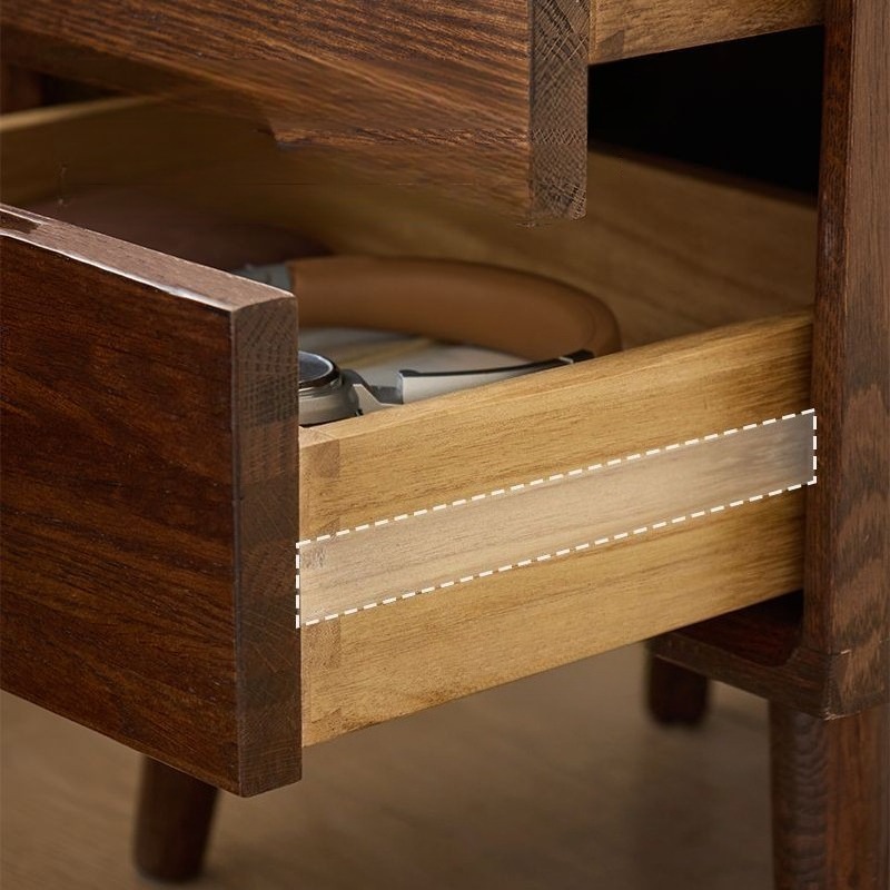 나무 침대 옆 테이블 빈티지 나이트 스탠드 럭셔리 침실 - Solid Wood Nightstand 2 Drawers 리뷰 및 가격