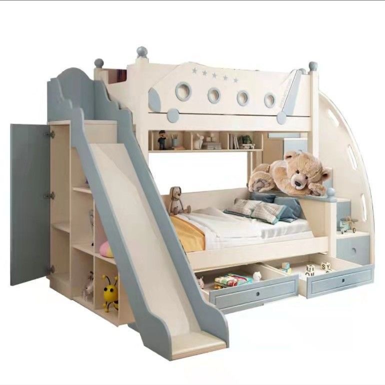 고품질 원목 공주풍 이층 침대 슬라이드 계단 수납장 포 - Bunk Bed With Stairs And Slide 리뷰 및 가격