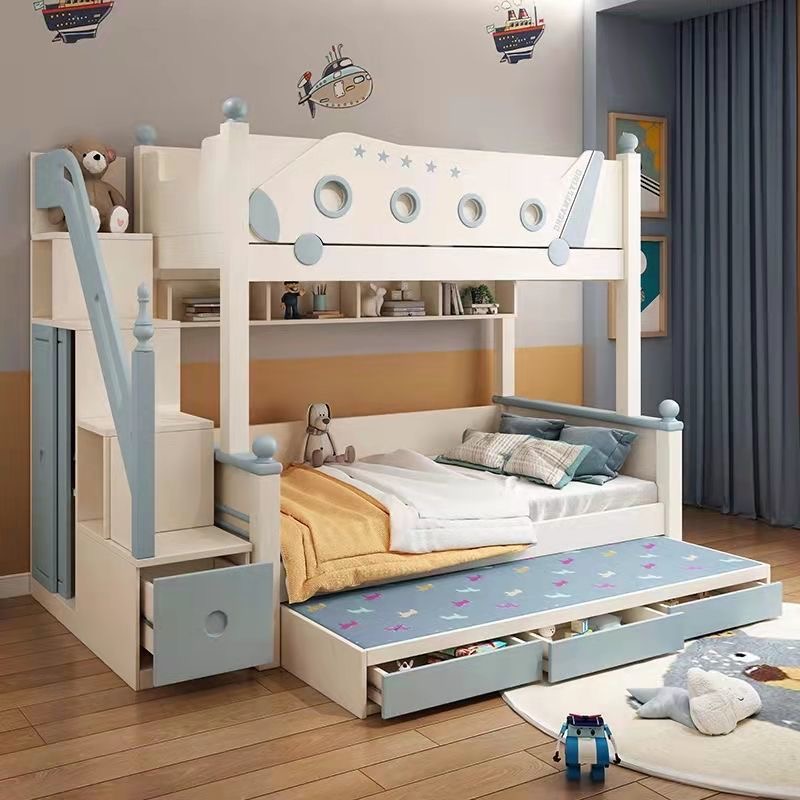 고품질 원목 공주풍 이층 침대 슬라이드 계단 수납장 포 - Bunk Bed With Stairs And Slide 리뷰 및 가격