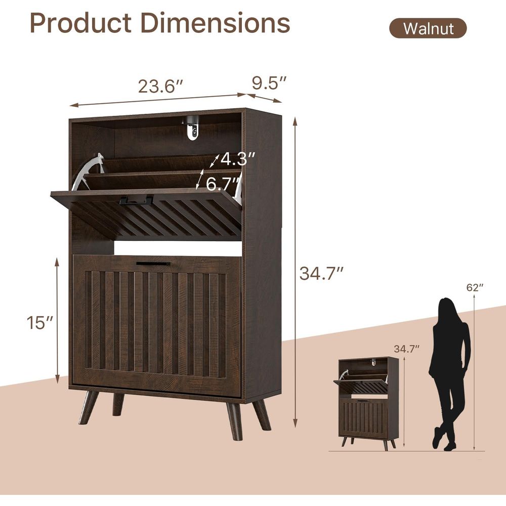신발 수납장 또는 현관 좁은 신발장 2단 수납장 |   - Shoe Rack Cabinet Narrow Entryway 리뷰 및 가격