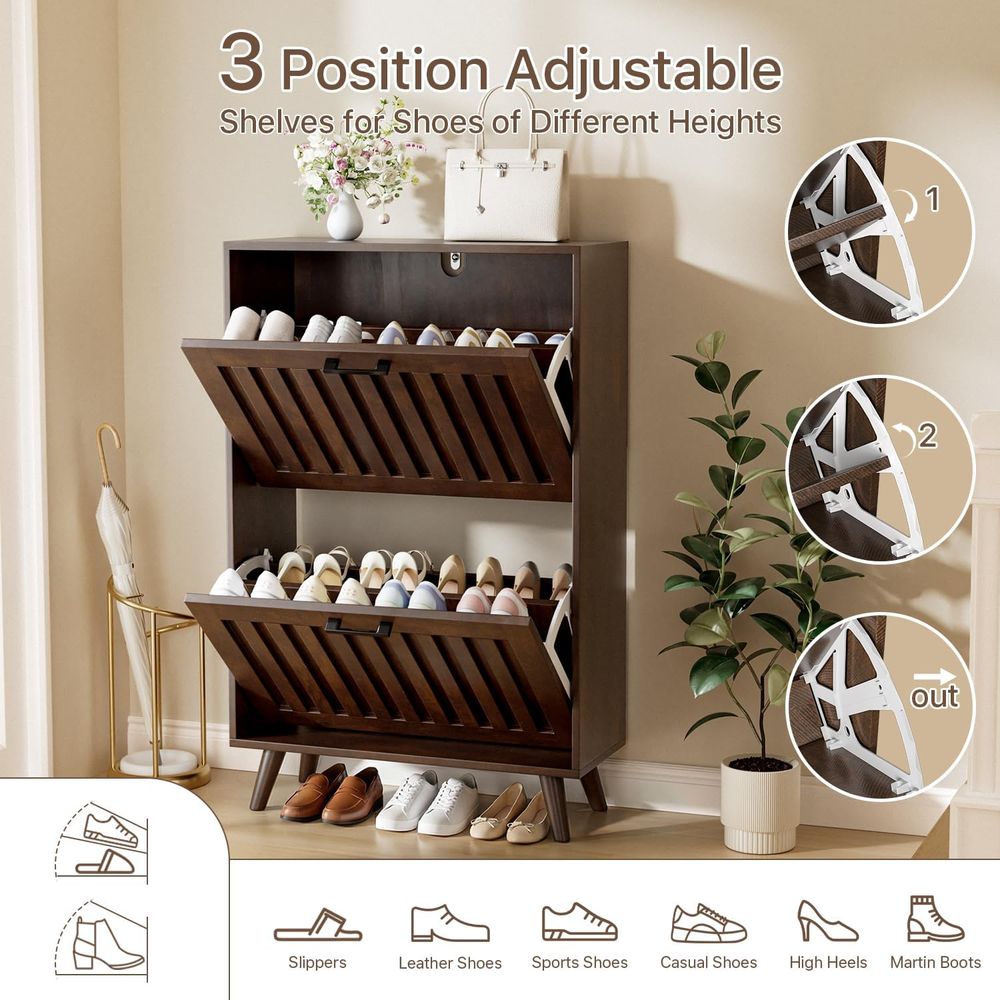 신발 수납장 또는 현관 좁은 신발장 2단 수납장 |   - Shoe Rack Cabinet Narrow Entryway 리뷰 및 가격