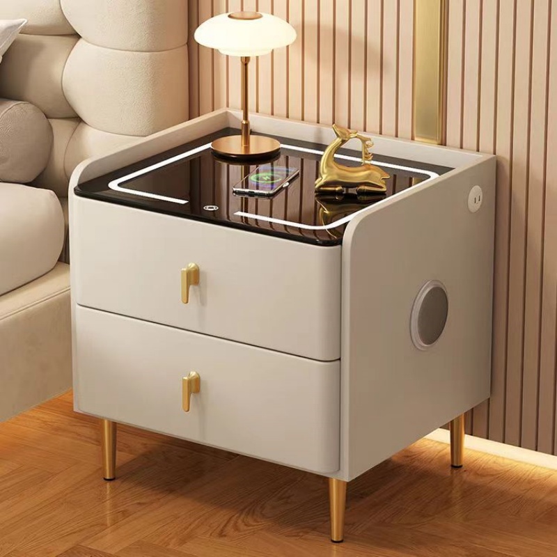 북유럽 스타일 나무 침대 옆 테이블 2단 서랍 인조 가 - Solid Wood Nightstand 2 Drawers 리뷰 및 가격