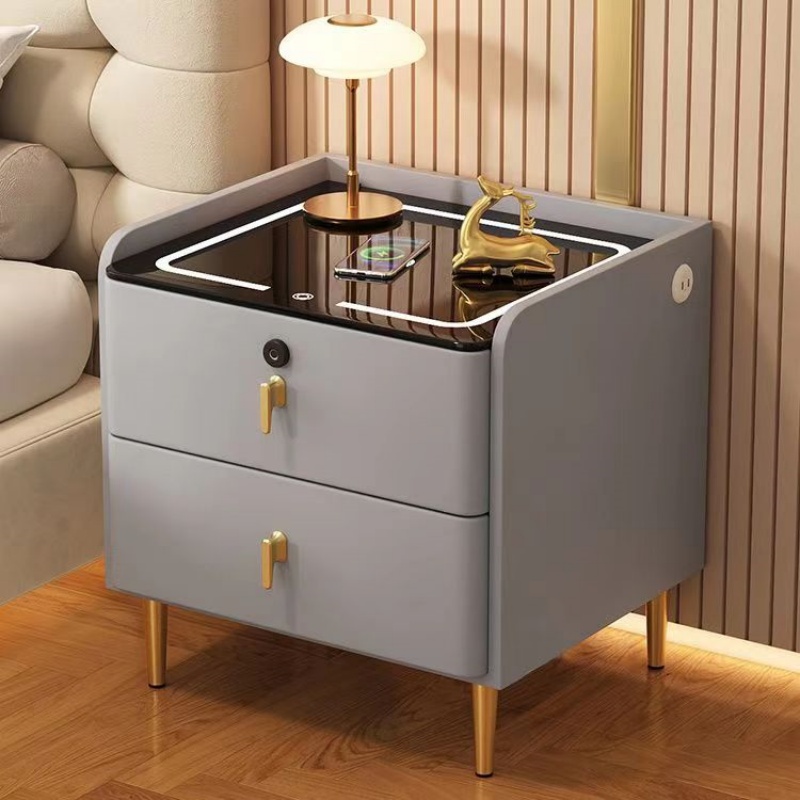 북유럽 스타일 나무 침대 옆 테이블 2단 서랍 인조 가 - Solid Wood Nightstand 2 Drawers 리뷰 및 가격