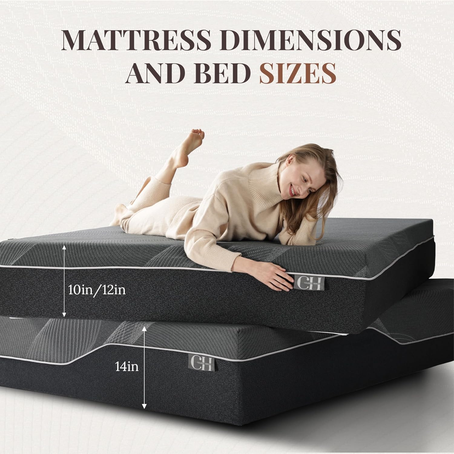 12인치 퀸 매트리스, 대나무 숯 메모리 폼 매트리스, - Memory Foam Mattress In A Box Queen 리뷰 및 가격
