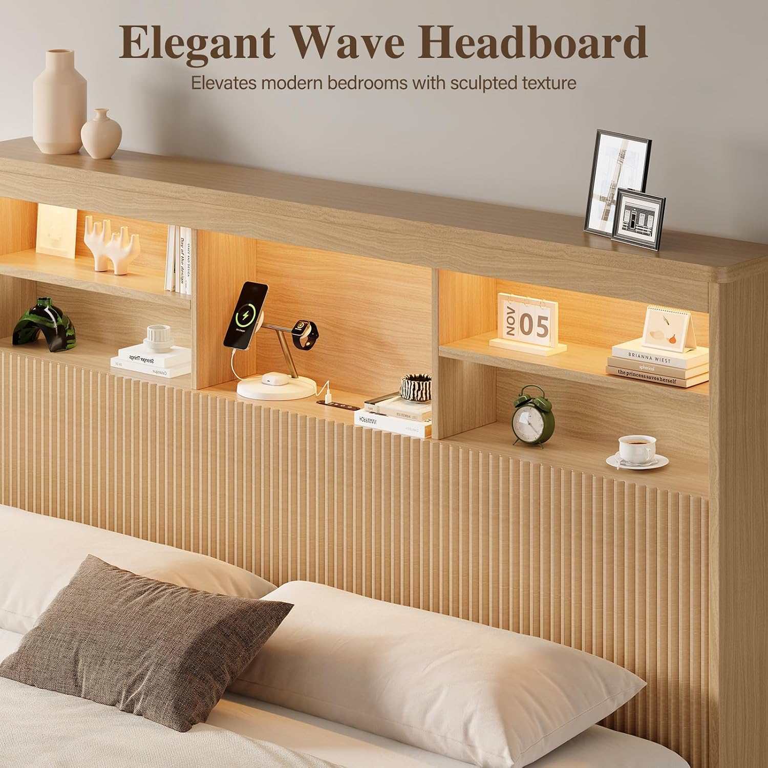 킹사이즈 침대 프레임, 수납 서랍 4개, 천연 원목 침 - King Size Bed Frame With Storage Drawers 리뷰 및 가격