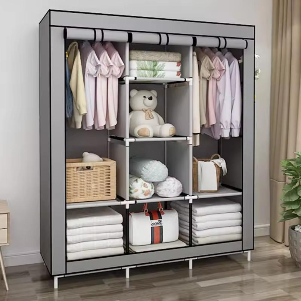 64인치 휴대용 옷장, 접이식 부직포 옷장, 방진 커버 - Wardrobe Closet Portable Fabric Cover 리뷰 및 가격