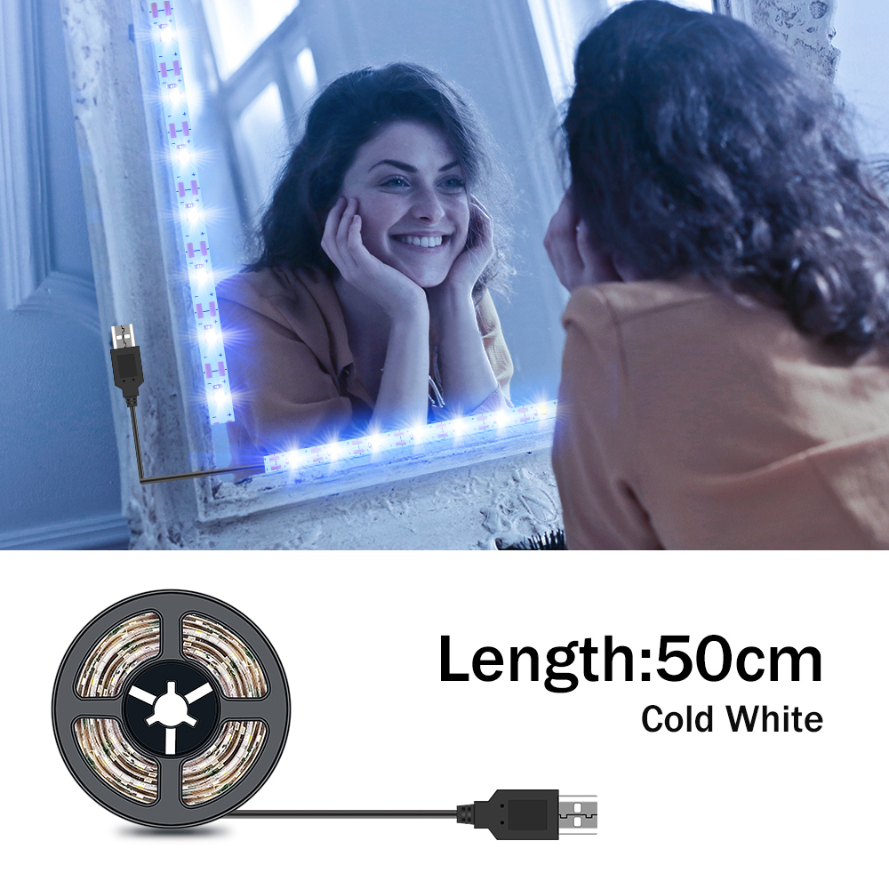 DC5V LED 메이크업 거울 라이트 스트립 USB 드 - Dressing Table Vanity With Lighted Mirror 리뷰 및 가격