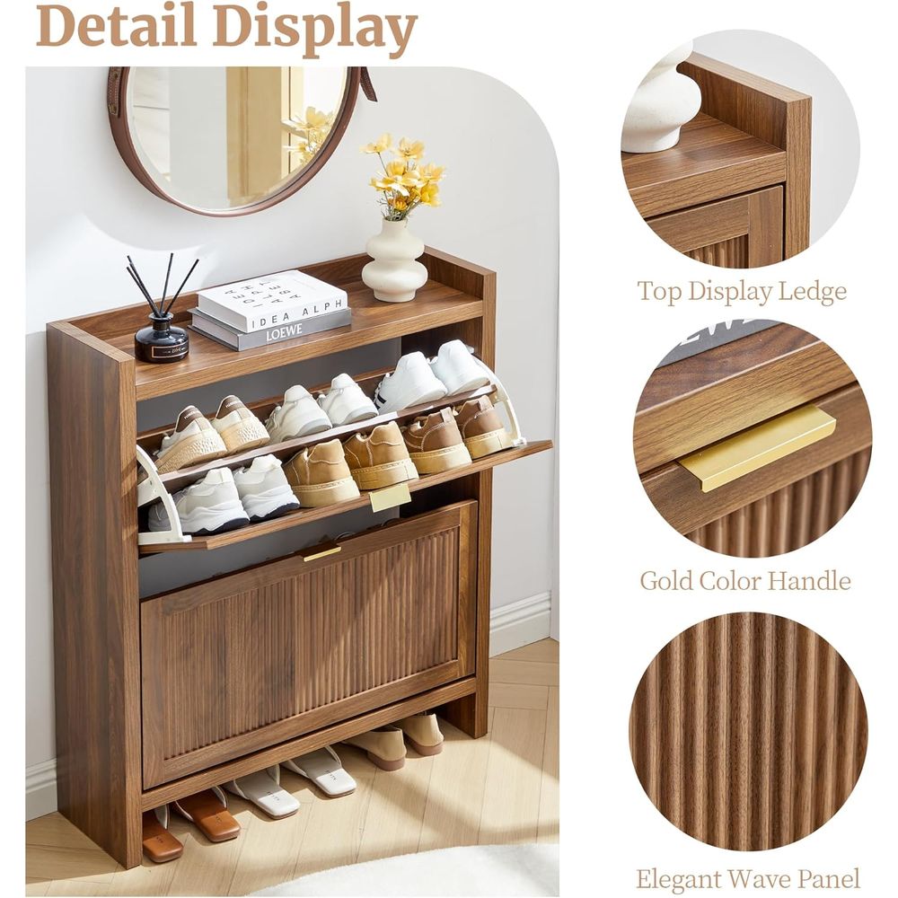 현관, 출입문, 복도용 좁은 스탠딩 나무 신발장 캐비닛 - Shoe Rack Cabinet Narrow Entryway 리뷰 및 가격